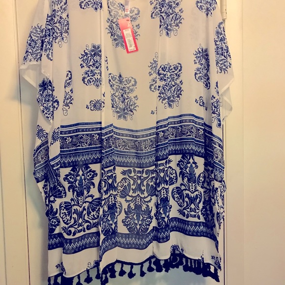 Crepe short kimono - Picture 1 of 2